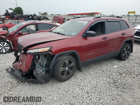 2016 Jeep Cherokee Sport z VIN 1C4PJLAB2GW207297, wystawiony jako Copart lot #60461045 z przebiegiem 146 175 mil mil oraz Szkoda całkowita • Salvage title. Historia ofert i sprzedaży dostępna na DreamBid. Obrazek 1.