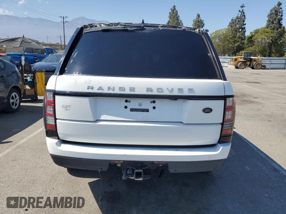 2017 Land Rover Range Rover z VIN SALGR2FVXHA377114, wystawiony jako Copart lot #63293205 z przebiegiem 69 846 mil mil oraz Czysty tytuł • Clean title. Historia ofert i sprzedaży dostępna na DreamBid. Obrazek 6.