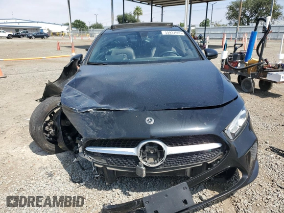 2021 Mercedes-Benz A 220 with VIN W1K3G4EB1MJ308004, listed as a Copart auction lot 59937905 with 43,733 mi miles and Salvage title. Bid and sale history available at DreamBid. Image 5.