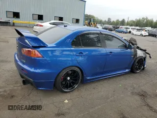 2008 Mitsubishi Lancer Evolution GSR with VIN JA3AW86VX8U044188, listed as a Copart auction lot 70872314 with 0 mi miles and Salvage Title. Bid and sale history available at carsss.com. Image 3.