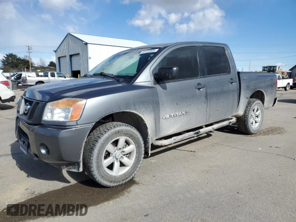 2015 Nissan Titan S with VIN 1N6AA0EJ3FN510726, listed as a Copart auction lot 49735805 with 111,032 mi miles and Salvage title. Bid and sale history available at DreamBid. Image 1.