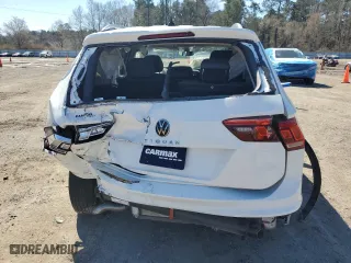 2022 Volkswagen Tiguan SE with VIN 3VV3B7AX6NM014132, listed as a Copart auction lot 47386675 with 0 mi miles and Salvage Title. Bid and sale history available at carsss.com. Image 6.