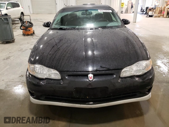 2002 Chevrolet Monte Carlo SS with VIN 2G1WX15K029224277, listed as a Copart auction lot 83575934 with 150,513 mi miles and Salvage Title. Bid and sale history available at carsss.com. Image 5.