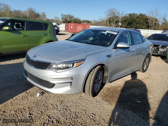 2017 Kia Optima LX with VIN 5XXGT4L34HG164428, listed as a Copart auction lot 46699325 with 139,978 mi miles and Salvage Title. Bid and sale history available at carsss.com. Image 1.