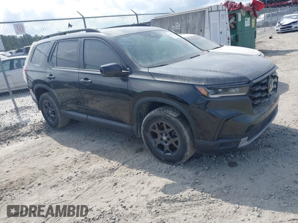 2025 Honda Pilot TrailSport with VIN 5FNYG1H61SB026477, listed as a IAAI auction lot 41471719 with 12,624 mi miles and . Bid and sale history available at DreamBid. Image 1.