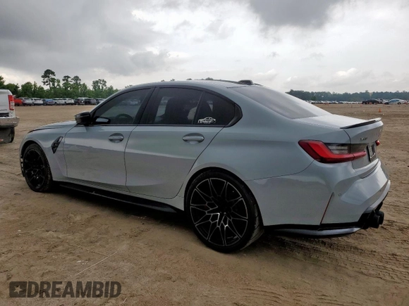 2023 BMW M3 Competition xDrive z VIN WBS43AY07PFP20074, wystawiony jako Copart lot #59305145 z przebiegiem 31 669 mil mil oraz Szkody całkowita. Historia ofert i sprzedaży dostępna na DreamBid. Obrazek 2.