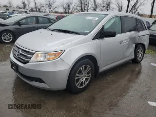 2013 Honda Odyssey EX-L with VIN 5FNRL5H63DB001333, listed as a Copart auction lot 47745635 with 169,539 mi miles and Salvage Title. Bid and sale history available at carsss.com. Image 1.
