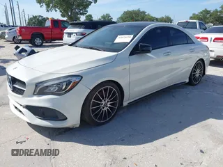 2018 Mercedes-Benz CLA with VIN WDDSJ4EB6JN522374, listed as a IAAI auction lot 42074130 with 109,921 mi miles. Bid and sale history available at carsss.com. Image 2.