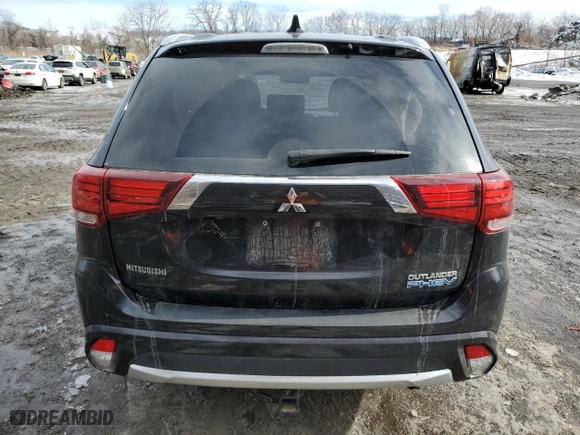 2018 Mitsubishi Outlander PHEV SEL with VIN JA4J24A58JZ031441, listed as a Copart auction lot 45812795 with 61691 miles and Salvage Title. Bid and sale history available at carsss.com. Image 6.