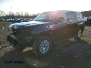 2021 Nissan Armada SV with VIN JN8AY2AD8M9660870, listed as a Copart auction lot 85483464 with 101,345 mi miles and Salvage Title. Bid and sale history available at carsss.com. Image 1.