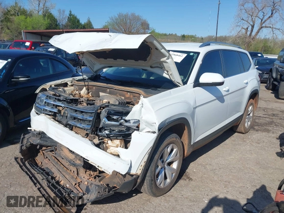 2018 Volkswagen Atlas SE with VIN 1V2CR2CA2JC579073, listed as a IAAI auction lot 41968461 with 118,656 mi miles and . Bid and sale history available at DreamBid. Image 17.