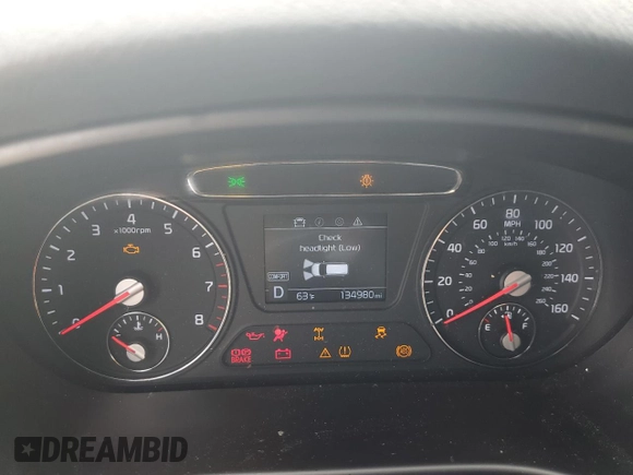 2019 Kia Sorento LX V6 with VIN 5XYPGDA52KG560725, listed as a Copart auction lot 50546895 with 134,980 mi miles and Salvage Title. Bid and sale history available at carsss.com. Image 9.