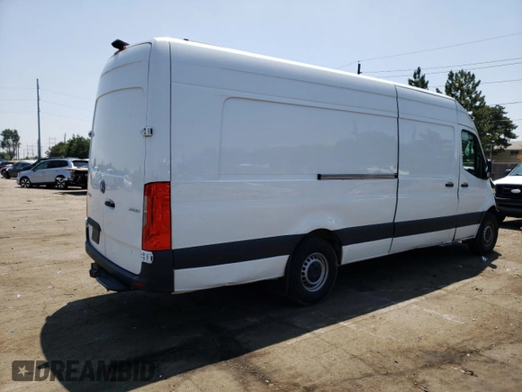 2022 Mercedes-Benz Sprinter with VIN W1Y4EDHY0NT107801, listed as a Copart auction lot 57297963 with Not Provided miles and . Bid and sale history available at DreamBid. Image 3.