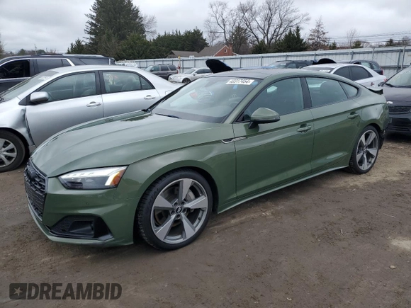2020 Audi A5 Sportback Premium Plus with VIN WAUCNCF54LA001666, listed as a Copart auction lot 40317454 with 48,110 mi miles. Bid and sale history available at carsss.com. Image 1.