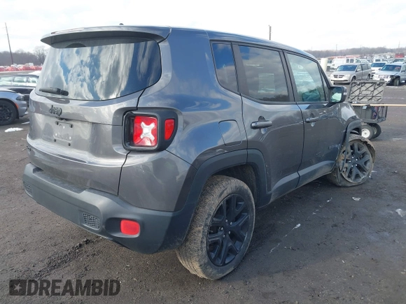 2017 Jeep Renegade Latitude with VIN ZACCJBBB9HPE84485, listed as a IAAI auction lot 41274233 with 85,176 mi miles. Bid and sale history available at carsss.com. Image 4.