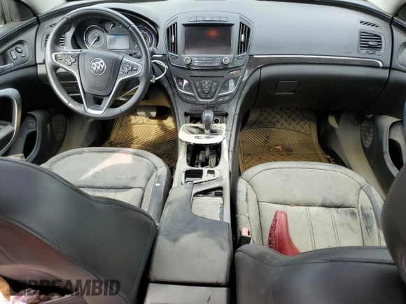 2014 Buick Regal with VIN 2G4GK5EX1E9215732, listed as a Copart auction lot 53346335 with 115,297 mi miles and Salvage title. Bid and sale history available at DreamBid. Image 8.