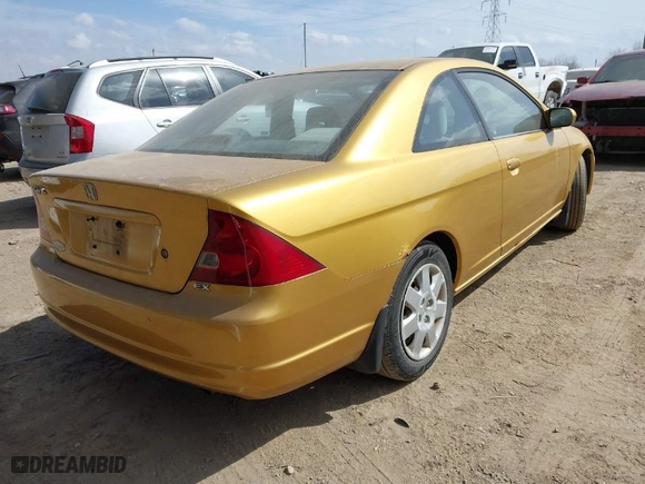 2001 Honda Civic EX with VIN 1HGEM22981L036327, listed as a IAAI auction lot 41794128 with 149,218 mi miles. Bid and sale history available at carsss.com. Image 4.