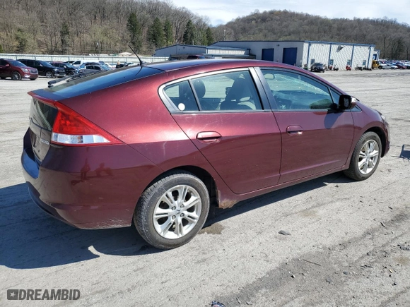 2011 Honda Insight EX with VIN JHMZE2H72BS012355, listed as a Copart auction lot 52021985 with 103,335 mi miles and Salvage Title. Bid and sale history available at carsss.com. Image 3.