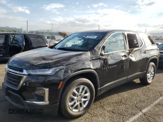 2022 Chevrolet Traverse LS with VIN 1GNERLKW2NJ130336, listed as a Copart auction lot 69991994 with 51,202 mi miles and Salvage Title. Bid and sale history available at carsss.com. Image 1.