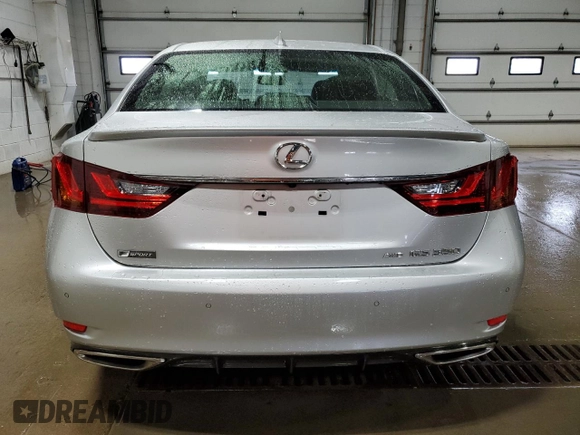 2015 Lexus GS 350 with VIN JTHCE1BL4FA007594, listed as a Copart auction lot 57334375 with 104,577 mi miles and Salvage title. Bid and sale history available at DreamBid. Image 6.