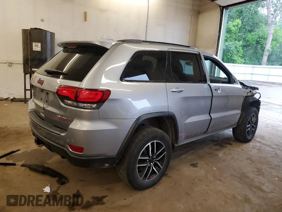 2021 Jeep Grand Cherokee Trailhawk with VIN 1C4RJFLG1MC814937, listed as a Copart auction lot 60192355 with 126,561 mi miles and Non repairable. Bid and sale history available at DreamBid. Image 3.