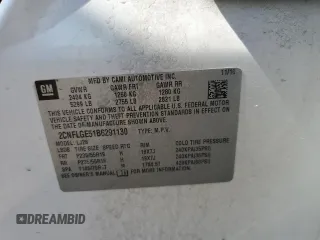 2011 Chevrolet Equinox LTZ z VIN 2CNFLGE51B6291130, wystawiony jako Copart lot #58239395 z przebiegiem 114 456 mil mil oraz Szkoda całkowita • Salvage title. Historia ofert i sprzedaży dostępna na DreamBid. Obrazek 13.