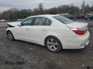 2007 BMW 5 Series 525i with VIN WBANE53507CY04476, listed as a Copart auction lot 51650105 with Not Provided miles and Salvage Title. Bid and sale history available at carsss.com. Image 2.