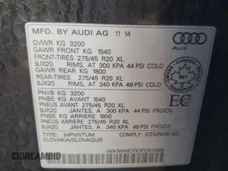 2015 Audi Q7 3.0L TDI Vorsprung Edition with VIN WA1WMCFE1FD011488, listed as a Copart auction lot 73770173 with 240,223 mi miles. Bid and sale history available at carsss.com. Image 13.