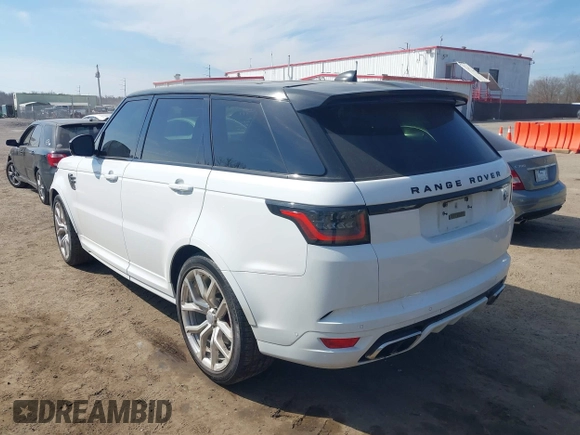 2019 Land Rover Range Rover Sport SVR with VIN SALWZ2SE7KA865879, listed as a IAAI auction lot 41613539 with 65,456 mi miles and . Bid and sale history available at DreamBid. Image 3.