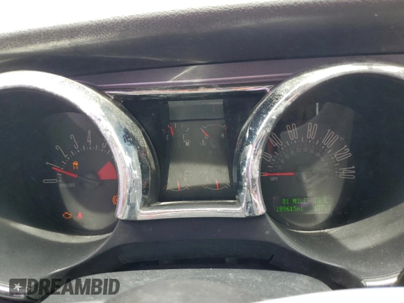 2006 Ford Mustang GT Deluxe with VIN 1ZVHT82H265135243, listed as a Copart auction lot 49623955 with 109,615 mi miles and Salvage Title. Bid and sale history available at DreamBid. Image 9.
