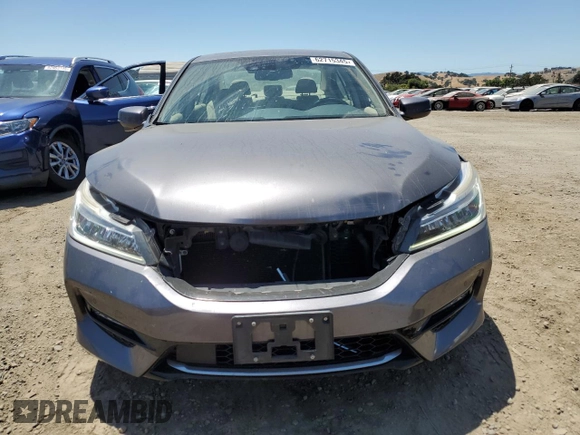 2017 Honda Accord Touring with VIN JHMCR6F74HC028452, listed as a Copart auction lot 62715345 with 83,506 mi miles and Salvage title. Bid and sale history available at DreamBid. Image 5.