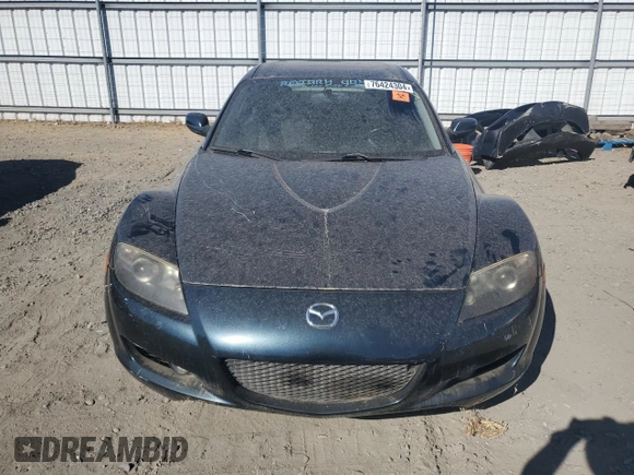 2004 Mazda RX-8 with VIN JM1FE173040120372, listed as a Copart auction lot 76424304 with Not Provided miles and Salvage Title. Bid and sale history available at DreamBid. Image 5.