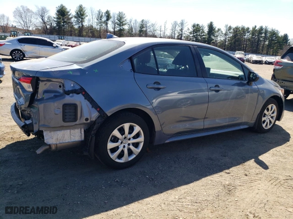 2024 Toyota Corolla LE with VIN 5YFB4MDE8RP137393, listed as a Copart auction lot 50347685 with 47,745 mi miles and Salvage Title. Bid and sale history available at carsss.com. Image 3.