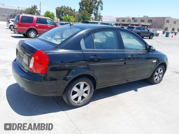 2007 Hyundai Accent GLS with VIN KMHCN46C67U091183, listed as a IAAI auction lot 42564425 with 160,190 mi miles and . Bid and sale history available at DreamBid. Image 4.