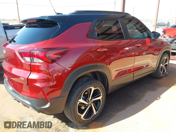 2023 Chevrolet TrailBlazer RS with VIN KL79MUSL4PB168116, listed as a IAAI auction lot 41889397 with 10,800 mi miles and . Bid and sale history available at DreamBid. Image 4.