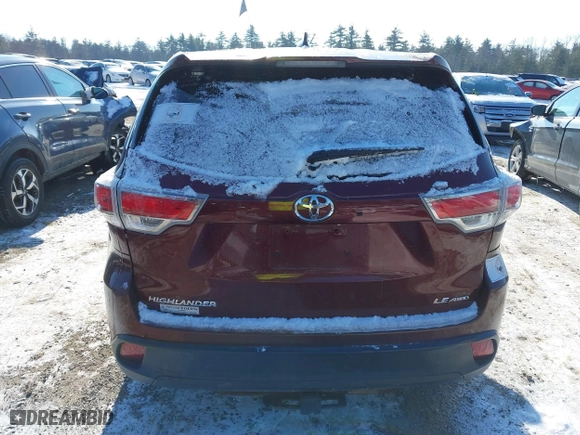 2015 Toyota Highlander LE with VIN 5TDBKRFH2FS095526, listed as a IAAI auction lot 41396935 with 134,624 mi miles. Bid and sale history available at carsss.com. Image 16.