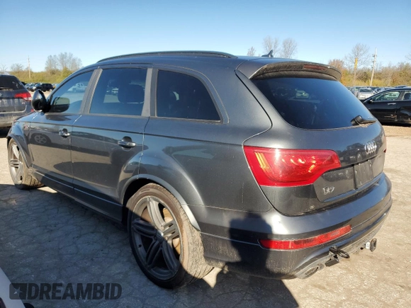 2012 Audi Q7 S line z VIN WA1DGAFEXCD010418, wystawiony jako Copart lot #81301544 z przebiegiem 192 297 mil mil oraz Czysty tytuł • Clean title. Historia ofert i sprzedaży dostępna na DreamBid. Obrazek 2.