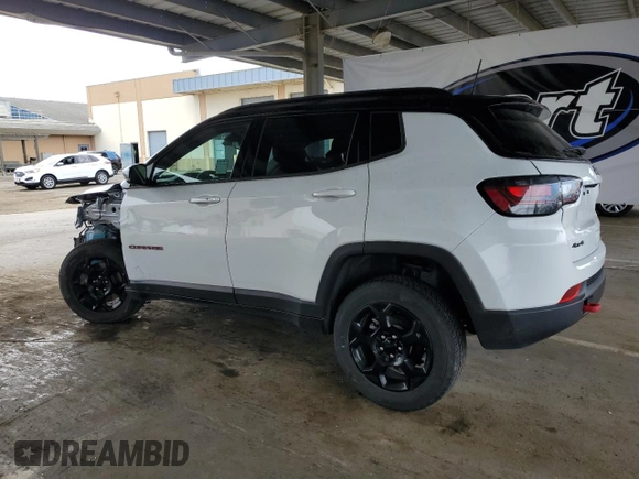 2023 Jeep Compass Trailhawk with VIN 3C4NJDDN1PT503243, listed as a Copart auction lot 60724475 with 13,063 mi miles and Salvage title. Bid and sale history available at DreamBid. Image 2.