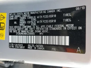 2019 Lexus RX 350 with VIN 2T2BZMCA6KC209905, listed as a Copart auction lot 60837395 with 100,116 mi miles and Salvage title. Bid and sale history available at DreamBid. Image 14.