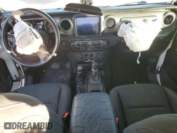 2021 Jeep Wrangler Unlimited Sport Altitude with VIN 1C4HJXDN1MW597113, listed as a Copart auction lot 80121424 with 50,409 mi miles and Salvage title. Bid and sale history available at DreamBid. Image 8.