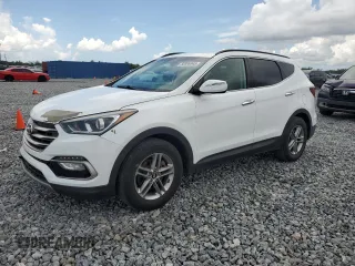 2017 Hyundai Santa Fe 2.4L z VIN 5NMZU3LB0HH052332, wystawiony jako Copart lot #60598945 z przebiegiem 43 471 mil mil oraz Szkoda całkowita • Salvage title. Historia ofert i sprzedaży dostępna na DreamBid. Obrazek 1.