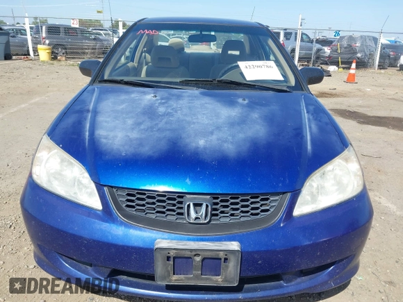 2005 Honda Civic VP z VIN 1HGEM22185L059381, wystawiony jako IAAI lot #42290786 z przebiegiem 151 843 mil mil oraz . Historia ofert i sprzedaży dostępna na DreamBid. Obrazek 6.