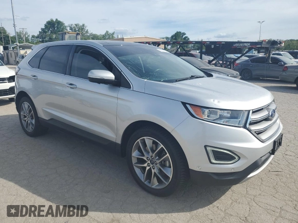 2017 Ford Edge Titanium with VIN 2FMPK4K86HBC18128, listed as a Copart auction lot 59304254 with 96,112 mi miles and Salvage Title. Bid and sale history available at carsss.com. Image 4.