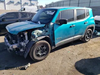 2020 Jeep Renegade Jeepster z VIN ZACNJAAB8LPL86493, wystawiony jako Copart lot #72620614 z przebiegiem 133 915 mil mil oraz Szkoda całkowita • Salvage title. Historia ofert i sprzedaży dostępna na DreamBid. Obrazek 1.