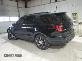 2018 Ford Explorer Sport z VIN 1FM5K8GT7JGB51209, wystawiony jako Copart lot #45980945 z przebiegiem 78 616 mil mil oraz Szkoda całkowita • Salvage title. Historia ofert i sprzedaży dostępna na DreamBid. Obrazek 2.