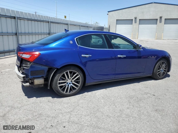 2019 Maserati Ghibli with VIN ZAM57XSA9K1322189, listed as a Copart auction lot 55374484 with 22,937 mi miles and Salvage Title. Bid and sale history available at carsss.com. Image 3.
