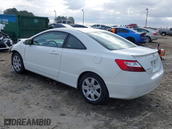 2006 Honda Civic Cpe LX with VIN 2HGFG126X6H501741, listed as a IAAI auction lot 41717607 with 86,030 mi miles. Bid and sale history available at carsss.com. Image 3.