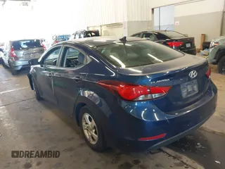 2015 Hyundai Elantra SE z VIN 5NPDH4AE3FH647340, wystawiony jako IAAI lot #39683590 z przebiegiem 149 884 mil mil oraz . Historia ofert i sprzedaży dostępna na DreamBid. Obrazek 3.