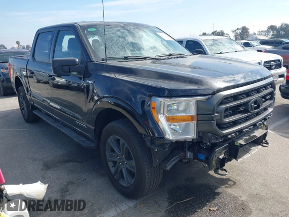 2023 Ford F-150 XL with VIN 1FTFW1ED8PFD08597, listed as a IAAI auction lot 41613094 with 7,266 mi miles and . Bid and sale history available at carsss.com. Image 1.