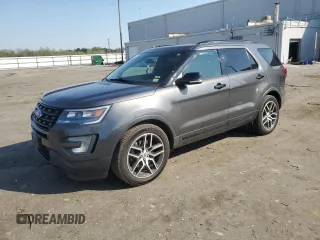2017 Ford Explorer Sport z VIN 1FM5K8GT6HGD61925, wystawiony jako Copart lot #53778785 z przebiegiem 102 635 mil mil oraz Szkoda całkowita • Salvage title. Historia ofert i sprzedaży dostępna na DreamBid. Obrazek 1.